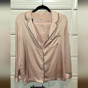 Victoria's Secret Pink Satin Pajama Set